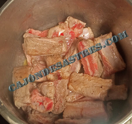 Receta de Costilla de cerdo en salsa de sidra